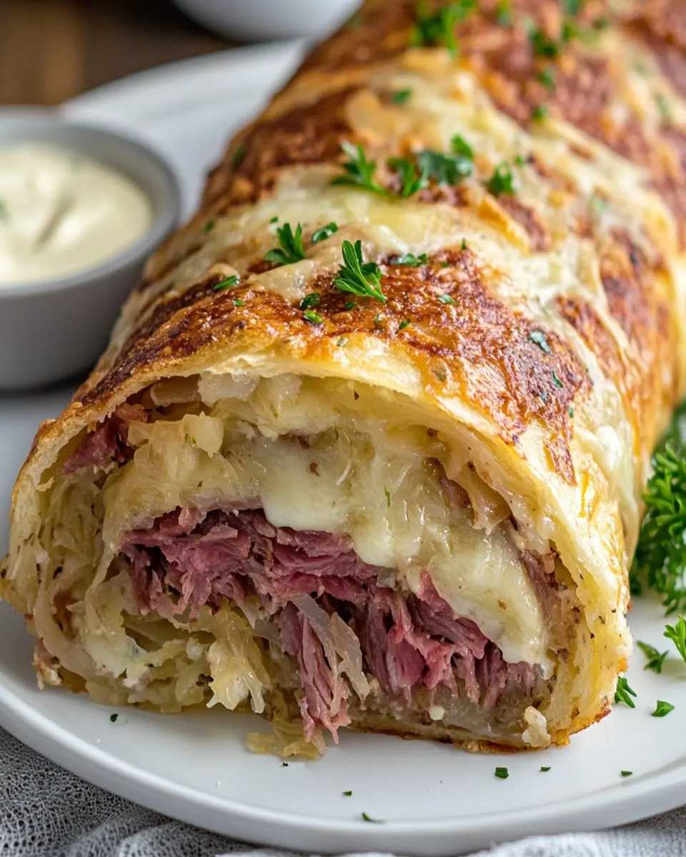 Low Carb Reuben Stromboli: Easy, Flavor-Packed Delight!