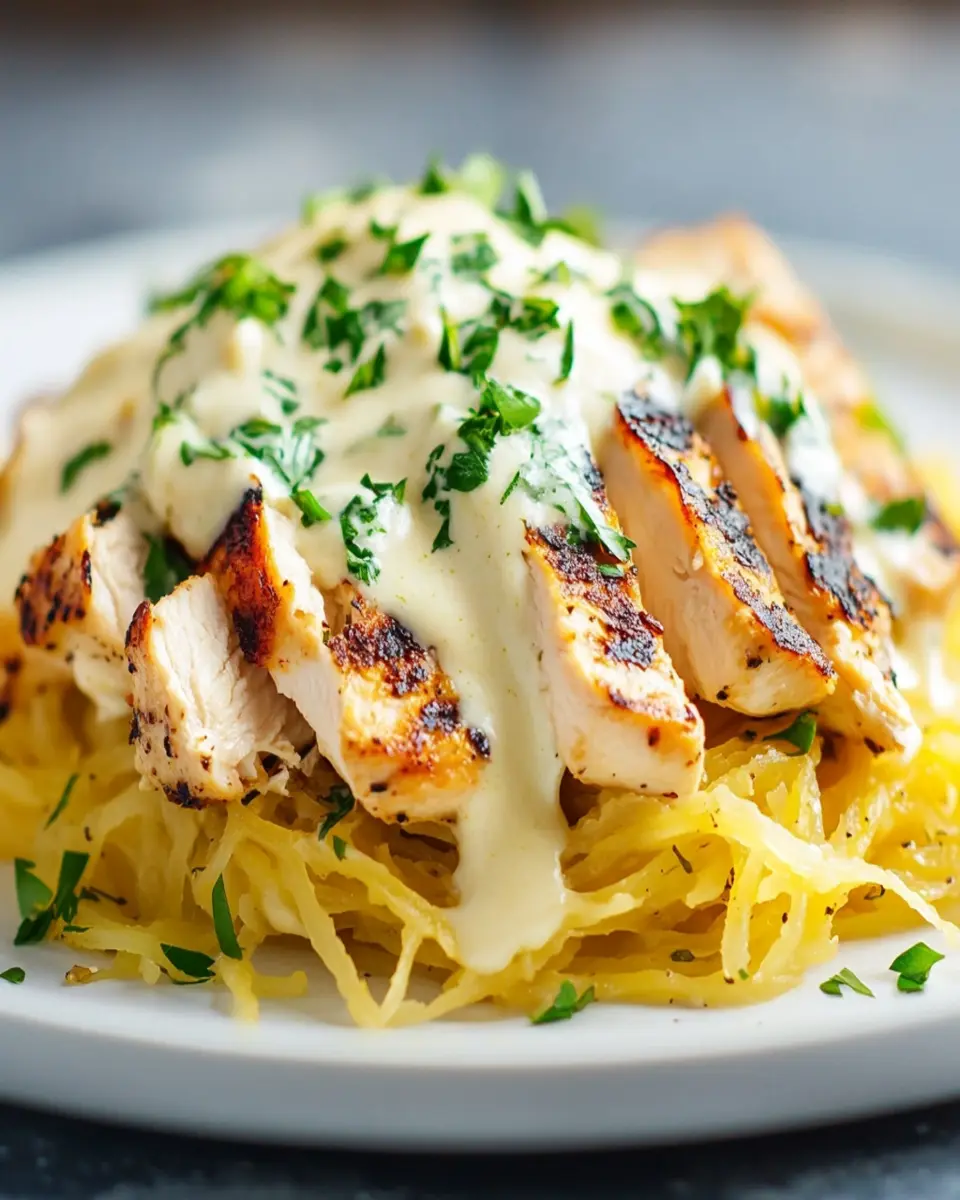 Chicken Alfredo Spaghetti Squash: Indulgent & Guilt-Free Delight 7 kaaog2wojnidz0c7rk8w