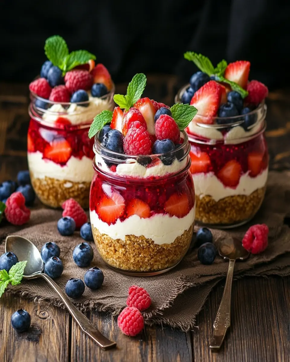 Keto Berry Cheesecake Trifle: Easy Mason Jar Delight!