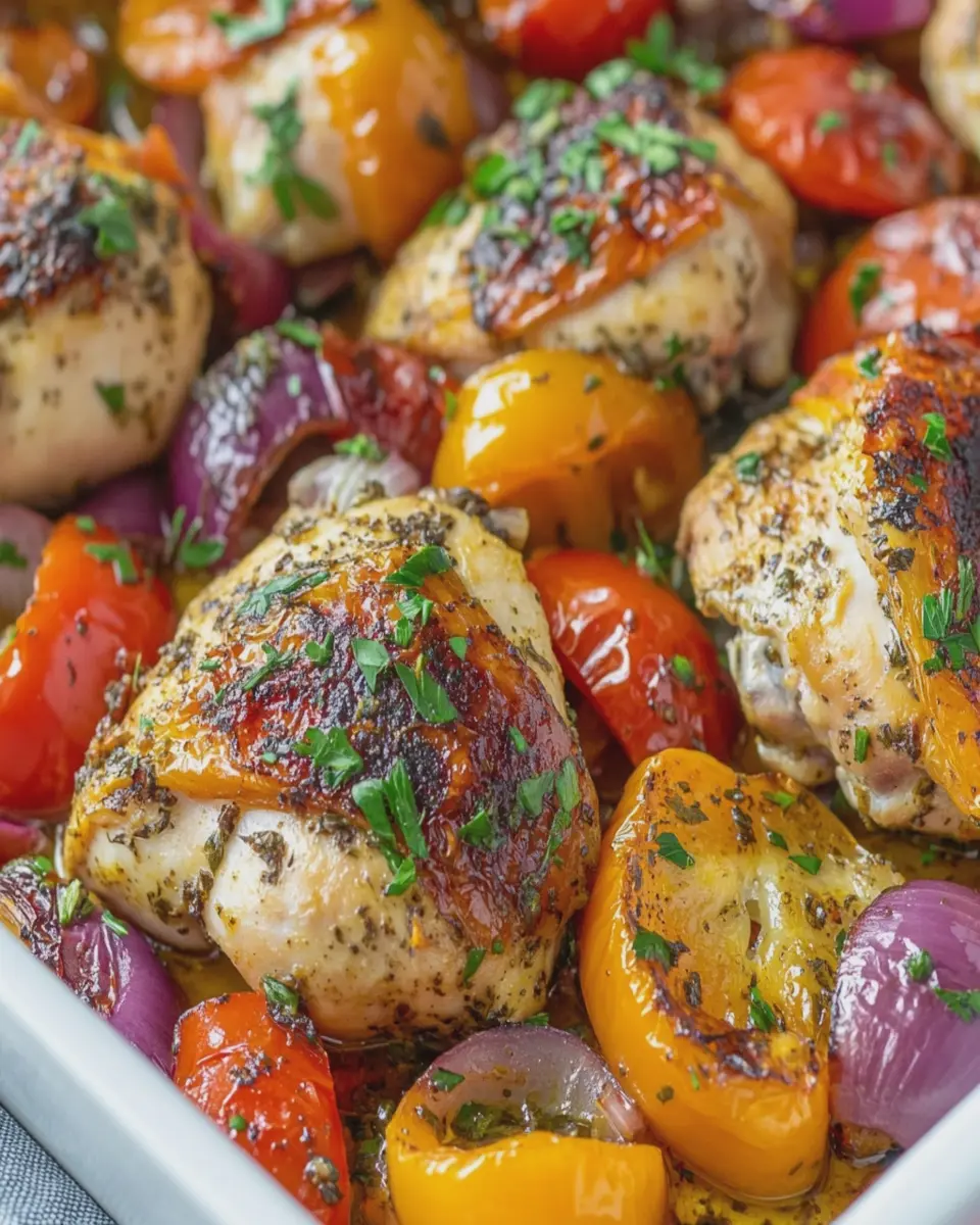 Easy Mediterranean Chicken Bake: Juicy Flavor in Every Bite