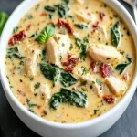 Creamy Keto Tuscan Chicken Soup First Image First Image