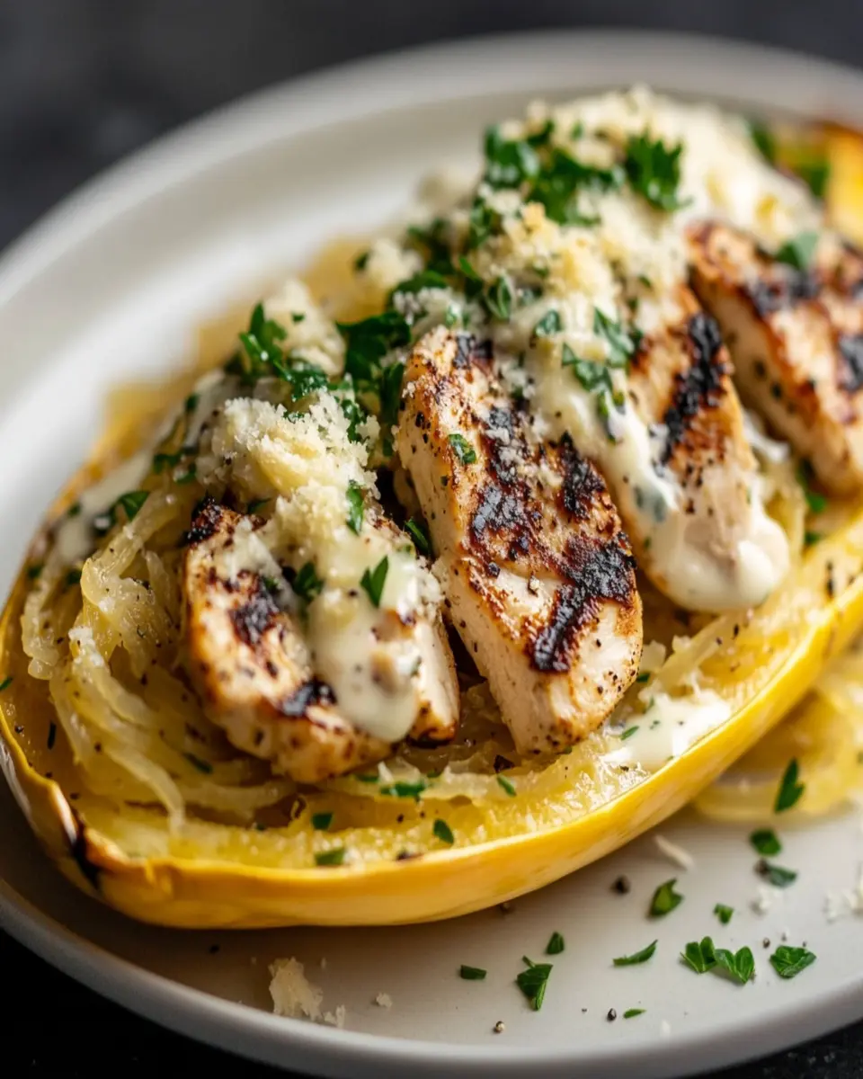 Chicken Alfredo Spaghetti Squash: Indulgent & Guilt-Free Delight 6