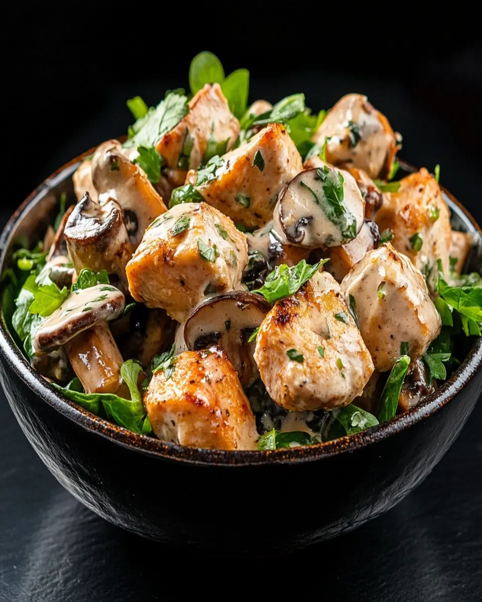 Creamy Chicken Mushroom Salad 'Sherlock': A Cozy Delight 6