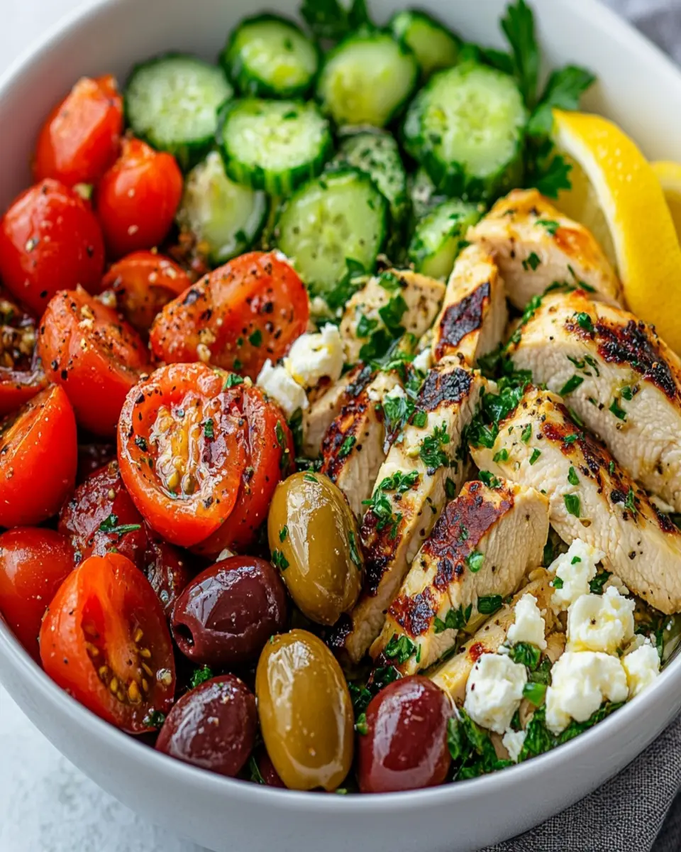 Low Carb Keto Greek Chicken Bowls: Easy Delight in Every Bite