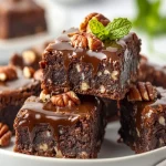 Slow Cooker Keto Turtle Brownies First Image First Image