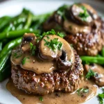 Keto Salisbury Steak with Mushroom Gravy First Image First Image