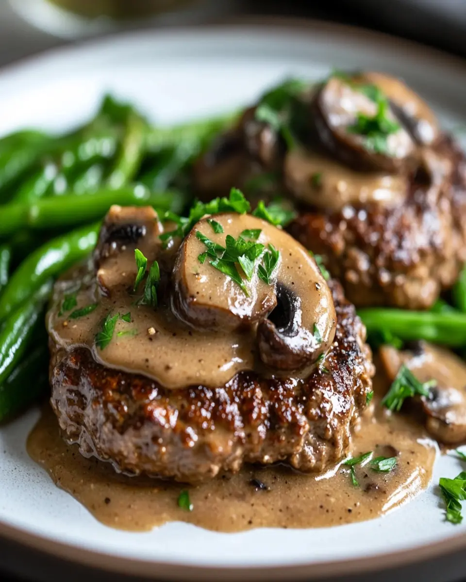 Keto Salisbury Steak: Juicy Comfort with Mushroom Gravy