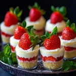 No Bake Mini Low Carb Keto Strawberry Cheesecakes First Image First Image