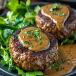 Keto Sausage Burgers in Keto Gravy First Image First Image