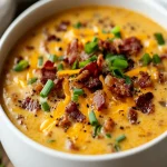 Keto Bacon Cheeseburger Soup First Image First Image