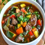 Keto Vegetable Beef Soup First Image First Image