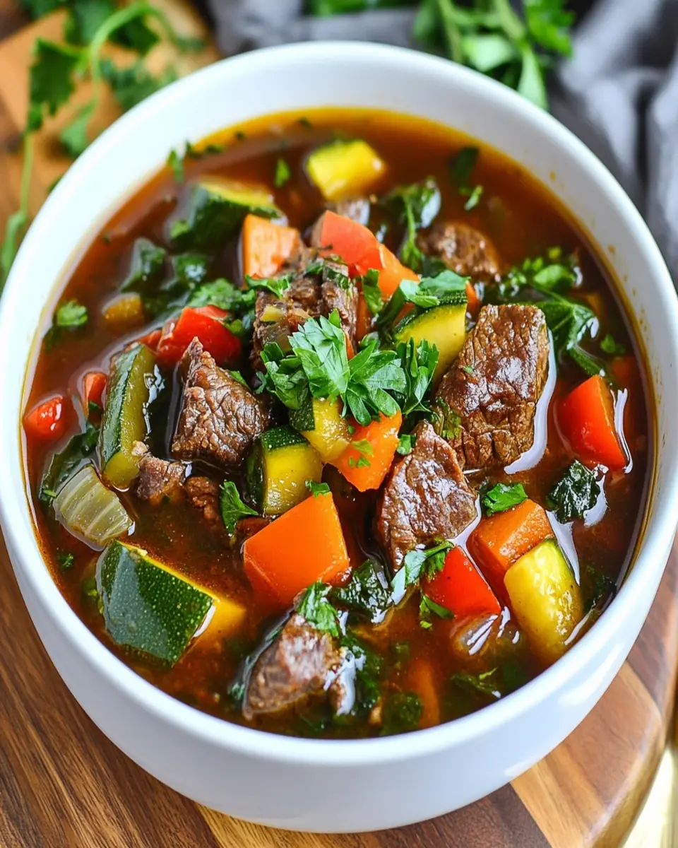 Keto Vegetable Beef Soup: Easy Comfort in Every Spoonful