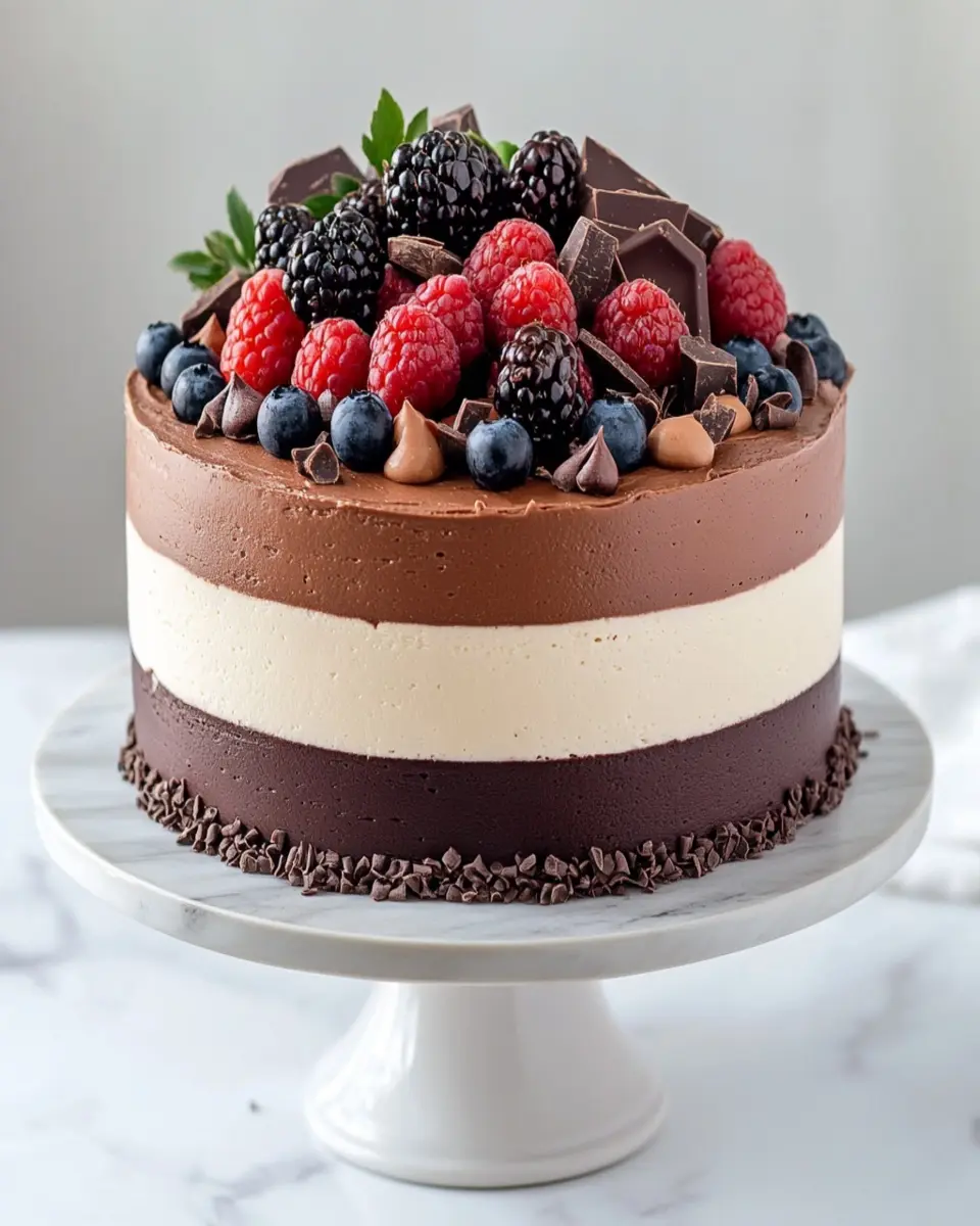Triple Chocolate Mousse Cake: Irresistibly Decadent Delight 6