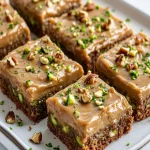 Keto Zucchini Bars with Caramel Cream Cheese Frosting First Image First Image