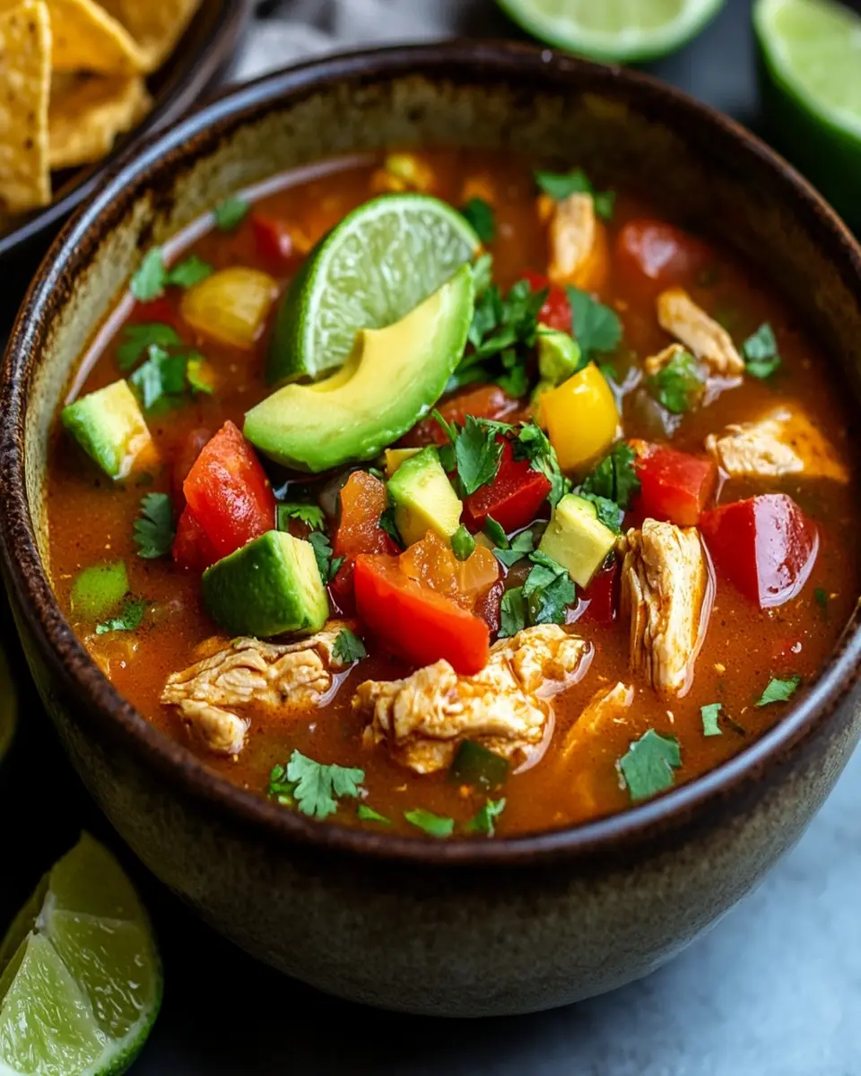 Home 1 Keto Chicken Taco Soup: Easy, Flavor-Packed Comfort in a Bowl
