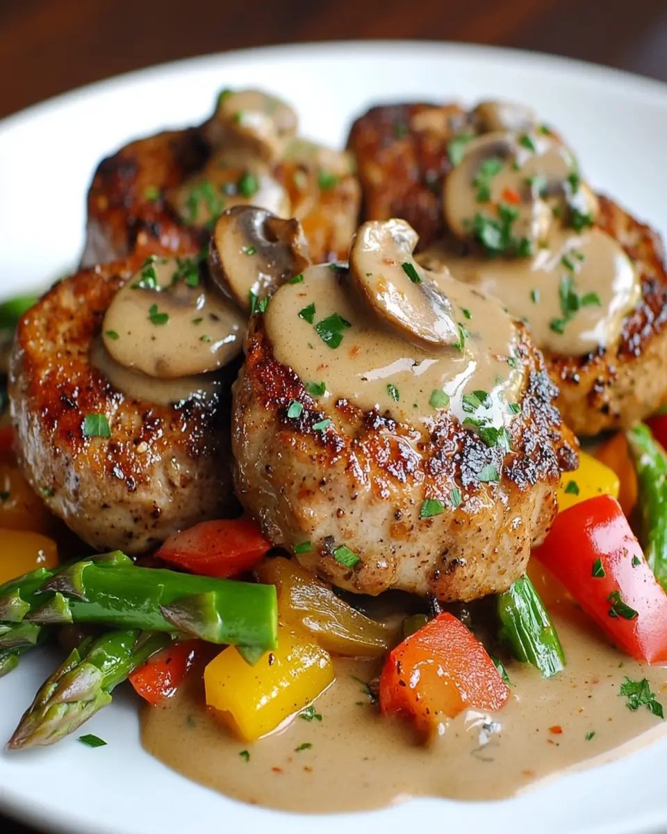 Easy Pork Medallions: Indulgent Creamy Mushroom Sauce Delight