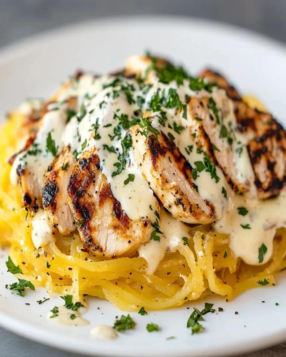 Home 12 Chicken Alfredo Spaghetti Squash: Indulgent & Guilt-Free Delight