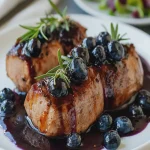Pork Tenderloin with Blueberry Sauce First Image First Image