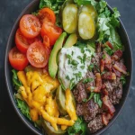 Keto Loaded Burger Bowl First Image First Image